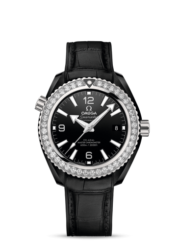 Omega Seamaster Planet Ocean 600M Co-Axial 39.5 Master Chronometer Deep Black / Black / Strap